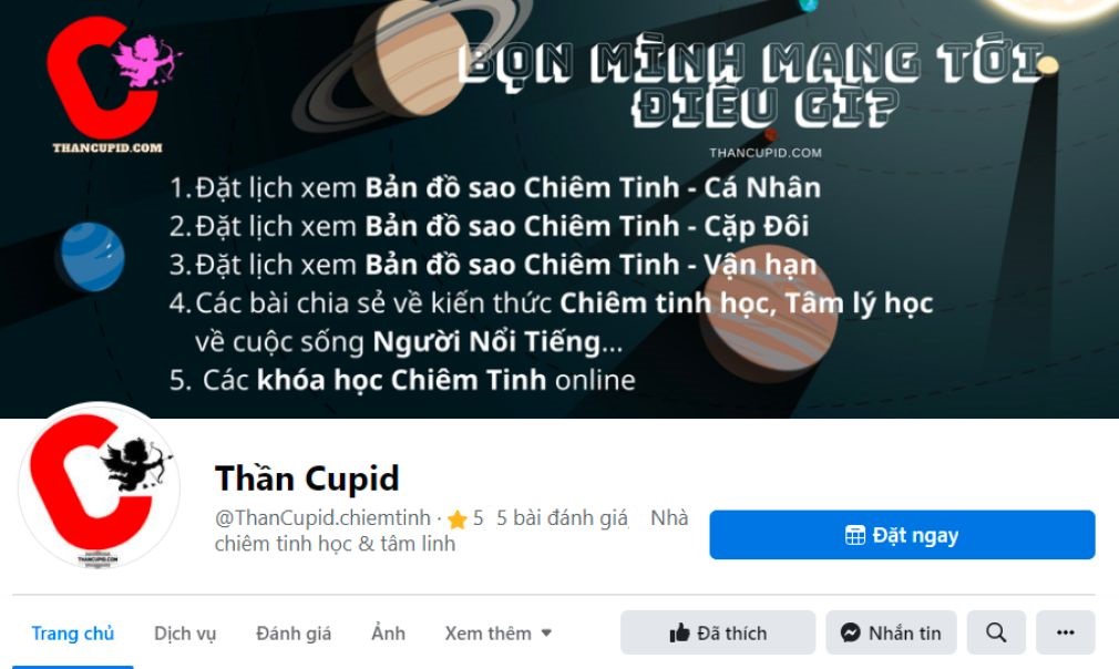 Facebook Thần Cupid Chiêm Tinh
